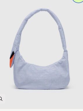 BAGGU Swan Bag in Lavender Grey with Orange Tab